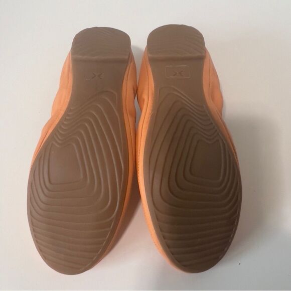 Eureka Aubrey Kipskin Leather Ballet Flats Cantaloupe Peach Coral Comfort Sz 7.5 - Picture 5 of 6